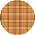 thumbnail image 1 of Ahgly Tapis Rond Lavable en Machine Intérieur Transitionnel Bière Orange, 3 Pieds Rond, 1 of 7