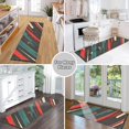 thumbnail image 6 of Yayeee Runner Rug for Bedroom 2'x6' Machine Washable Hallway Non Slip Mat, Green Stars Abstract, 6 of 8