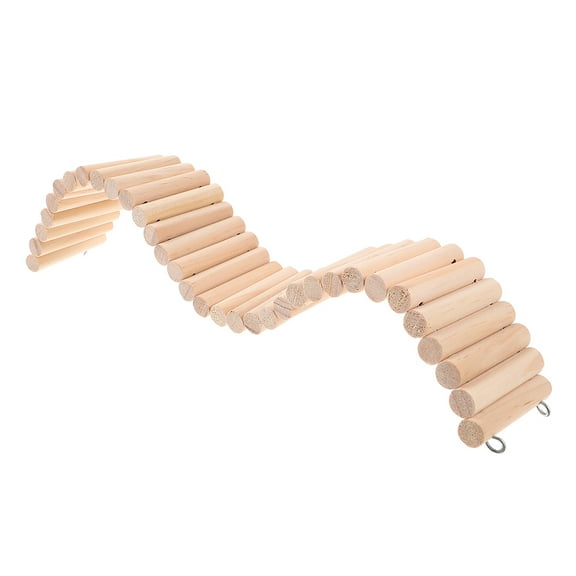 OUNONA Rat Ladder Bridge Wooden Hamster Climbing Ladder Toy Small Animals Cage Accessories For Bird Parrot Hamster Mouse Rat Sugar Glider Hermit Crab Sugar Glider Chinchilla