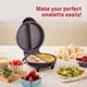 thumbnail image 5 of Máquina de desayuno Elite Gourmet EOM205 de acero inoxidable antiadherente, 5 of 7