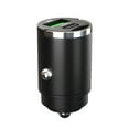 thumbnail image 1 of Cargador de coche con minianillo de extracción oculto, carga rápida PD30W, QC3.0, metal, 100 W, cargador multifuncional con carga rápida, 1 of 1
