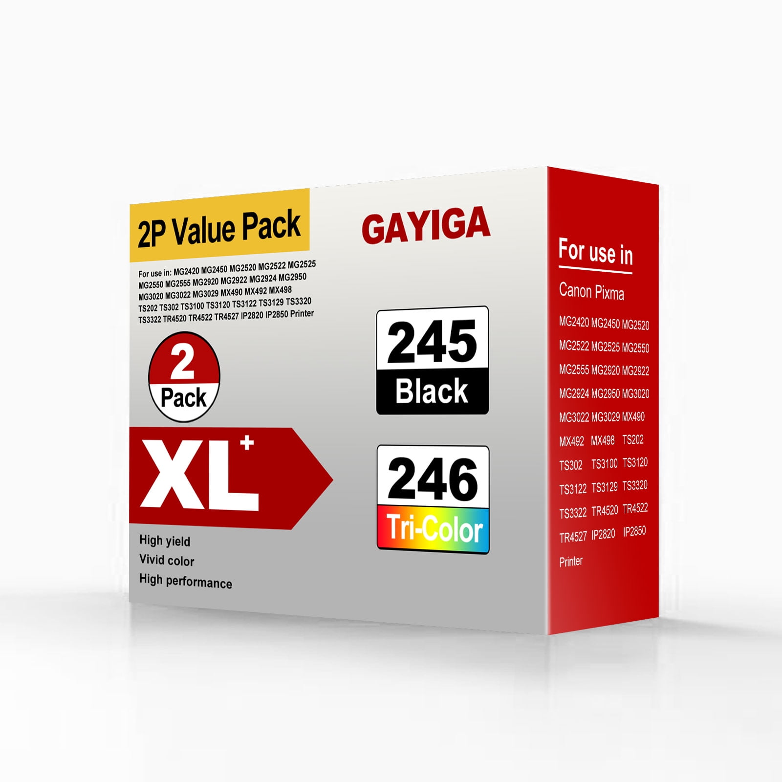 GAYIGA 245 246XL Plus Remanufactured Printer Ink Replacement Canon PG-245 XL CL-246 XL Fit for Cannon MX490 MX492 TS3100 TS3122 TS3300 TS3322 TS3320 TR4500 TR4520 - Walmart.com
