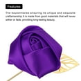 thumbnail image 4 of Ramilletes de Rosa Unique Bargains 6 Pcs para Novio Ceremonia de Boda Morado oscuro, 4 of 5