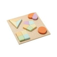 thumbnail image 2 of lionlar Geometric Shape Puzzle Wooden Shape Sorter Learning Materials for Preschool Kids D, 2 of 9