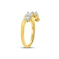 thumbnail image 4 of 14kt Yellow Gold Womens Round Diamond Solitaire Enhancer Wedding Band 3/4 Cttw, 4 of 4