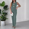 thumbnail image 7 of Wensltd Summer Lounge Sets for Women 2 Piece V Neck Casual Sleeveless Tops Pants Clothing, 7 of 7
