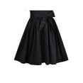 thumbnail image 5 of Girls Dress Black Bow Tie Belt School Uniform Front Button Short Sleeves 4 Years, 5 of 6