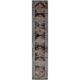 thumbnail image 2 of Contemporary Home Living 2' x 10' Ornamental Medallion Rectangular Area Throw Rug Runner - Beige and, 2 of 4