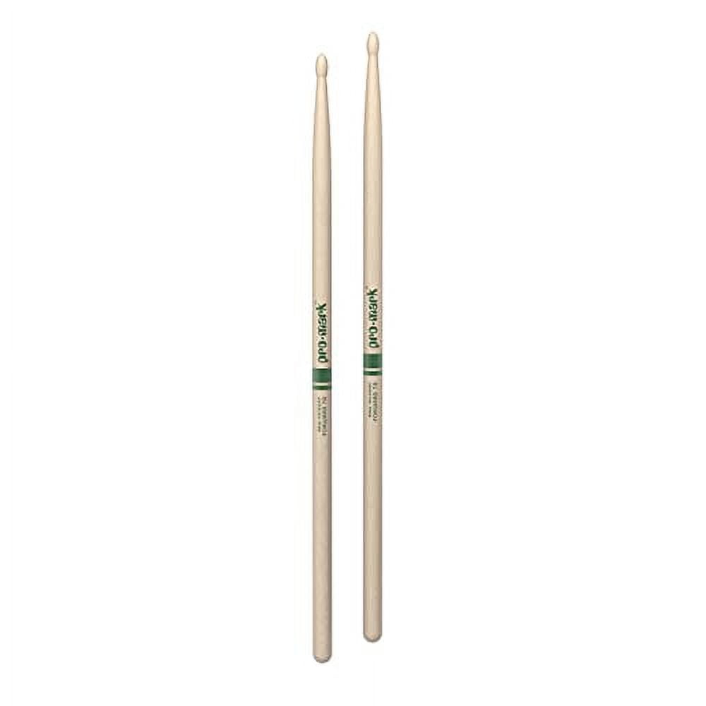 ProMark Classic Forward 7A Raw Hickory Drumsticks, Oval Wood Tip, One Pair One Pair Classic, Forward 7A - Raw, Wood Tip Raw, Wood Tip