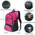 thumbnail image 3 of WOLT Pink Basketball Backpack with Ball & Shoe Compartments - Basketball Bag for Gym & Travel 1 Pack, 3 of 7