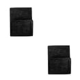 thumbnail image 2 of Toystoory Organizador de mesita de noche de fieltro, porta revistas, bolsillos, bolsa colgante de apertura grande, bolsa lateral de sofá de Negro 2Conjunto, 2 of 6