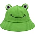 thumbnail image 1 of Women's Fishing Hat Frog Design Foldable for Camping Hiking, 1 of 1