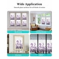 thumbnail image 6 of Window Privacy Film Purple Flowers Stained Glass Window Film Decorative Sun Block Window Cover Spring Farmhouse Botanical Floral Herbs Window Clings Static Adhesive Sticker for Bathroom 29.5"x78.7", 6 of 7