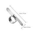 thumbnail image 2 of 1 Set 4 unids de acero inoxidable Peladores de naranja anillo ergonómico Peelers (plata), 2 of 5