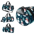 thumbnail image 3 of Christmas Durable Duffle Bag: 17.7" Sports Bag with Interior Zipper Pocket for Travel, Weekends, Gym, 3 of 6