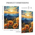thumbnail image 3 of Daiia Sunset Sky Sunflower Pattern Decorator Wall Plate Child Safe Outlet Cover, Switch and Outlet Covers,Size 1-Gang 5.0" x3.0" , Polycarbonate Thermoplastic-Style V, 3 of 6