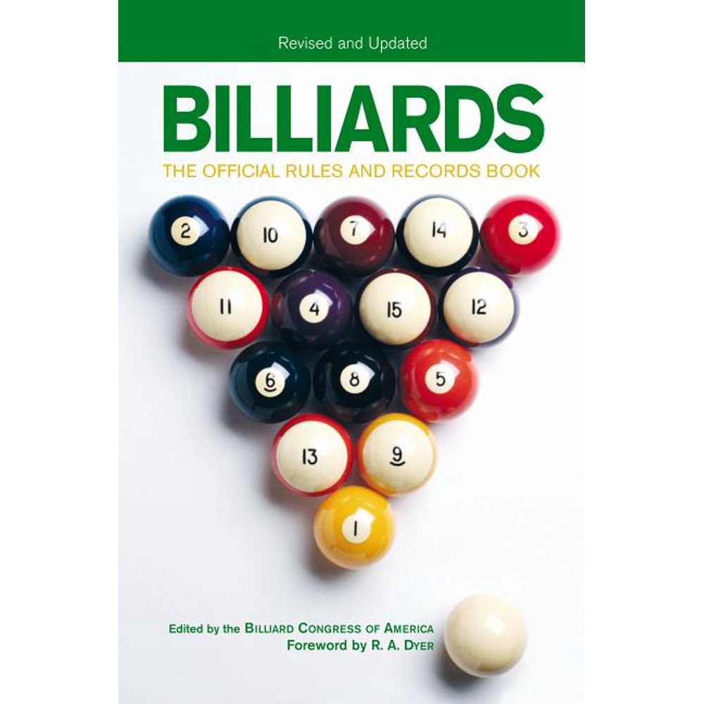 Billiards, Revised and Updated The Official Rules And Records Book