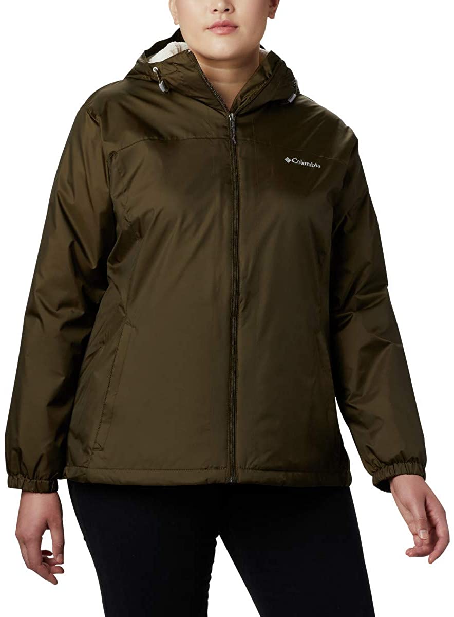 Columbia Women's Switchback Sherpa Lined Jacket Olive Green X-Large - image 4 of 9