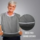 thumbnail image 4 of Ireezec Waterproof Adult Bib for Elderly Care, Reusable Adjustable Straps Feeding Bib with Food Pocket, Dignified Dining Scarf for Meal Assistance, Rehabilitation, Nursing Home, Hospital, Home Use, 4 of 6