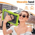 thumbnail image 4 of Case for Lenovo Tab 10.1 inch 2025 Release (TB-311FU/TB-311XU), 360 Rotating Stand Handle Pencil Holder Shoulder Strap Heavy Duty Shockproof Cover, Lime, 4 of 7