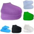 thumbnail image 3 of Fundas de silicona impermeables para zapatos de lluvia Unisex al aire libre antideslizantes niños adultos botas de lluvia cubrebotas 1 par sidaley JJ25413-15B, 3 of 6