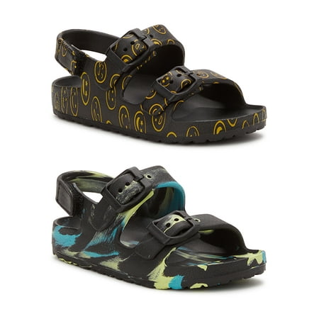 

Wonder Nation Toddler Boys Two Buckle EVA Sandal Bundle 2 Pack Sizes 5/6-11/12