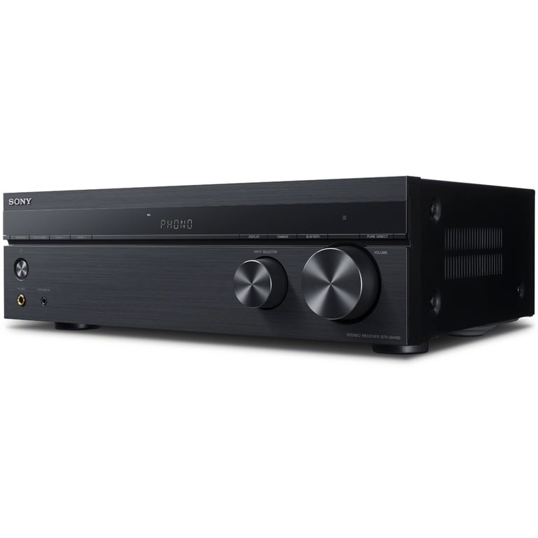 Sony, Stereo Receiver, with 3-Way 3-Driver Speaker System, Black