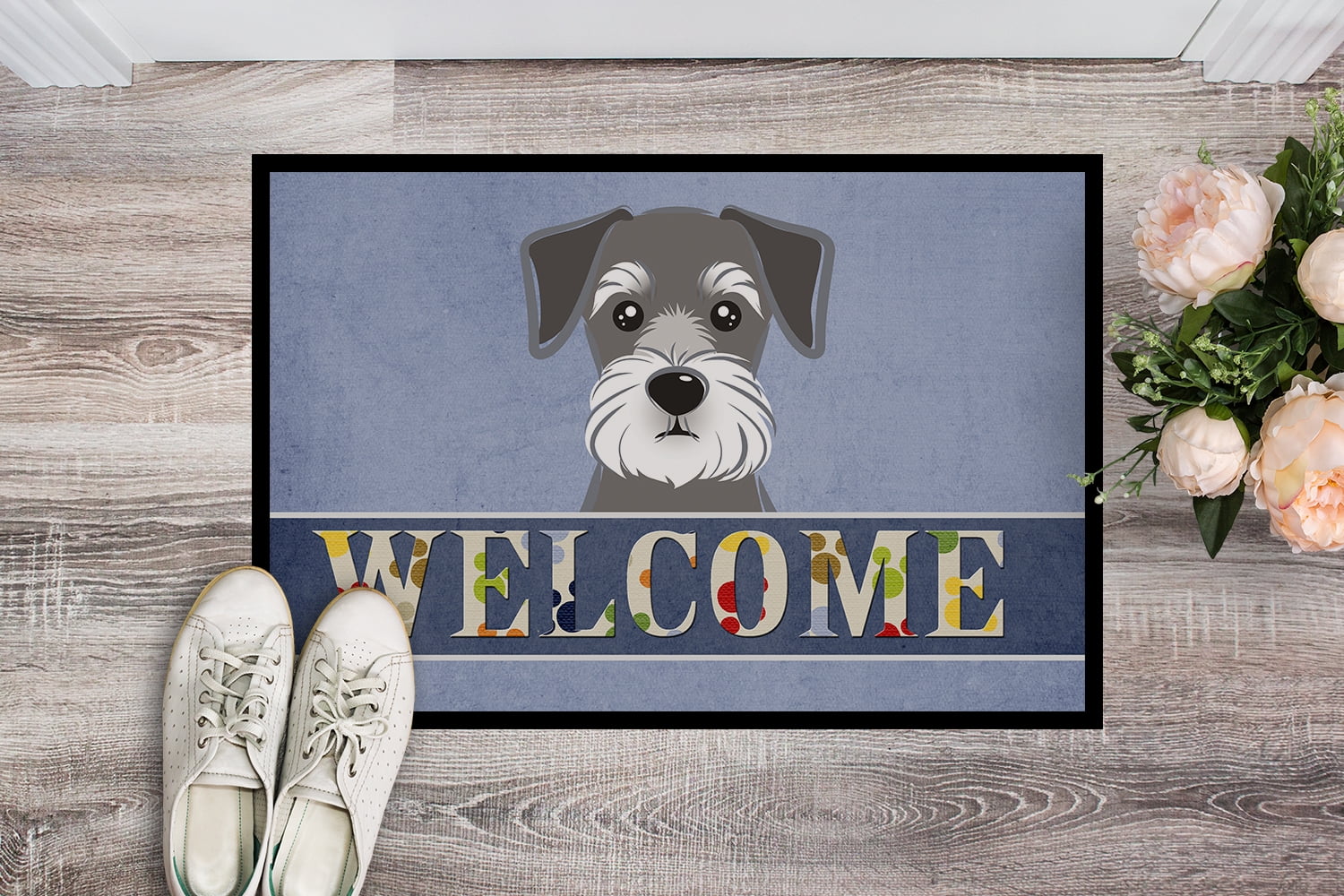 Carolines Treasures BB1392JMAT Schnauzer Welcome Indoor & Outdoor Mat- 24 x 36 in.