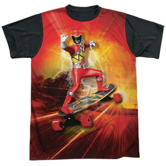 Power Rangers Skater Unisex Adult Halloween Costume Sublimated T Shirt