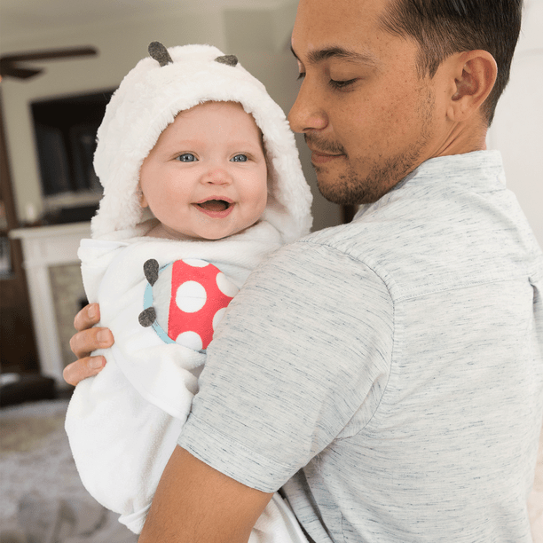 The Flower Blooming Baby Lord Blooming Baby Bath Ladybug Hooded Towel - Walmart.com - Walmart.com