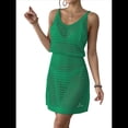 thumbnail image 2 of Traje de Baño de Crochet Calado para Mujer, Ideal para Cruceros de Verano 2025 Verde XL, 2 of 8
