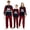 Red, variant on iHapHap Matching Family Christmas Pajamas, Santa Face Beard Long Sleeve Plaid Pants