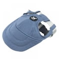 thumbnail image 1 of Chapeau de Chien Réglable Chapeau de Baseball pour Animaux de Compagnie Chapeau de Pare-Soleil Extérieur Chapeau avec des Trous d'Oreille pour Chiot Petits Chiens, 1 of 7