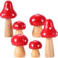 thumbnail image 1 of 6 unids Decoraciones de mesa de jardín Micro Paisaje Adornos Jardín Decoraciones de hongos, 1 of 5