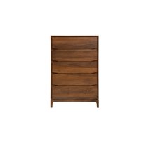 New Spec Furniture Monte Wooden Chest In Walnut Color