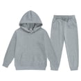 thumbnail image 2 of Blekii Boys Fleece Sweatshirt Sweatpants Set, Boys Fleece Sweatshirt & Sweatpants Set, Warm Two Piece for Middle Large Kids, Casual Sporty Outfit for Fall Winter Two Piece Sporty Outfit Kids Fall, 2 of 9