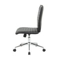 thumbnail image 5 of Boss Office Products Vinyl Armless Hospitality Task Chair with Casters, Black, 5 of 9
