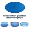 thumbnail image 4 of Pool Covers For 6 8 10 12 15 Ft Round Pools, Above Ground In-ground Pool Covers With Drawstring, Waterproof And Dustproof, Hot Tub Blanket Covers (8 F, 4 of 5