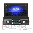 thumbnail image 6 of 7 Inch Car MP5 AM/FM Radio Retractable Touch Screen MP5 Player B-luetooth Wireless C-arplay A-ndroid Auto Electric Accessary by YFind, 6 of 9
