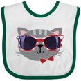 thumbnail image 3 of Inktastic 4th of July Girl Patriotic Cat Boys or Girls Baby Bib, 3 of 4