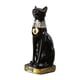 thumbnail image 1 of Estatua de la diosa gata Bastet, figura decorativa de animal, gatito, color negro antiguo 9x12x235cm, 1 of 9