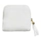 thumbnail image 1 of Estuche organizador de joyas de viaje pequeño, contenedor portátil para tobilleras. Blanco como la leche, 1 of 6