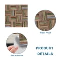 thumbnail image 3 of 20 Piece Vintage Peel and Stick Backsplash PVC Tile, 15x15cm Stick on Wall Tiles for Backsplash Kitchen, Bathroom, Laundry Room, Camper, FireplaceStyle:Style5;, 3 of 5