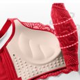 thumbnail image 6 of Comfortable Lace Bra No Steel Ring Adjustable Underwear Breathable Lifting Design for Everyday Wear #Red,XXXXXL, 6 of 7