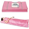 Docred Large Sauna Blanket Infrared Personal Sauna Digital Body Sauna Heating for Relaxation at Home, Upgraded Zipper Version Pink