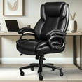 thumbnail image 2 of Big and Tall Office Chair,500lbs Capacity Heavy Duty Office Chair for Heavy People, High Back Executive Office Chair with Adjustable Lumbar Support, Quiet Rubber Wheel, Thick Padded, 2 of 7