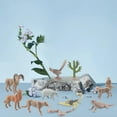 thumbnail image 3 of JWQFBC 11Pcs Desert Animal Toys Model Figurines Crafts Miniature Jungle Animals Figures, 3 of 5