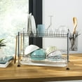 thumbnail image 5 of happimess DSH1002A Brooklyn 24" Adjustable Dish Rack, Chrome, 5 of 7