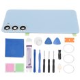 thumbnail image 1 of Kit de cubierta trasera de cristal para teléfono móvil con placa de presión para Samsung Galaxy S23 Plus, color azul, 1 of 14