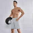 thumbnail image 4 of NORTHYARD Men's 7 Inch Athletic Basketball Shorts with 4 Pockets Workout Gym Short Lightgrey 4XL, 4 of 8